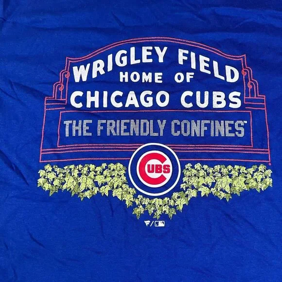 Fanatics Chicago Cubs Wrigley Field Friendly Confines T-Shirt MLB Men's Large - Picture 3 of 5